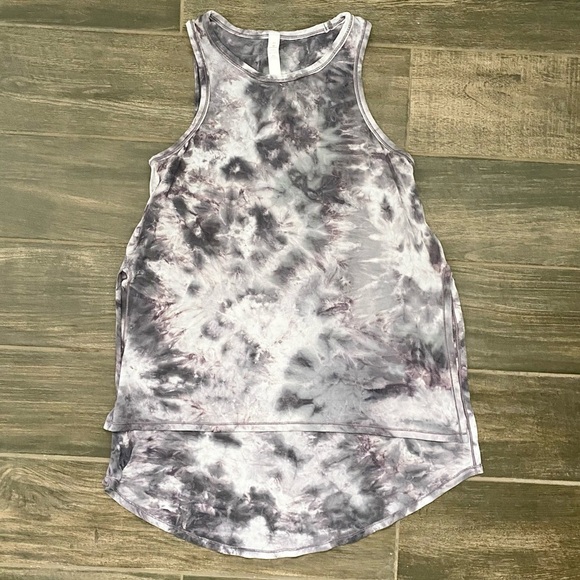 Lululemon Long for Length TankDiamond Dye Glacier‎ Grey Moonwalk - Picture 4 of 7